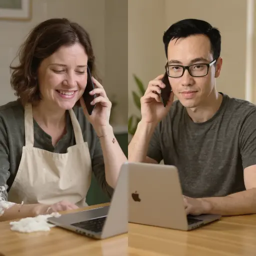 Datsen Agency and happy client Datsen Speaking with client to provide website solutions.